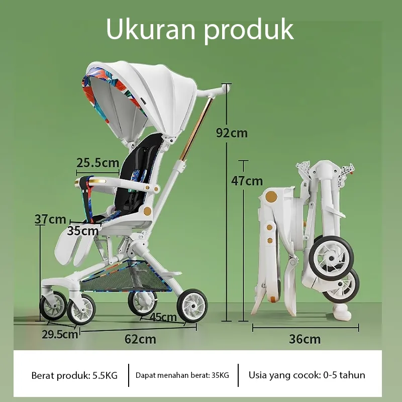 Stroller untuk anak clearance berat 35 kg