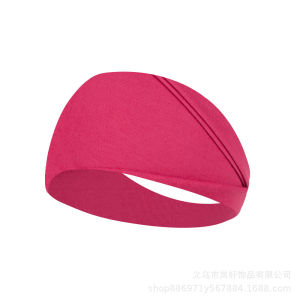 2026 Hot Sale [ Shipped from China ] European and American sports headbands yoga sweatbands mens and womens running fitness headbands elastic cotton headscarves solid color headbands hair accessories B3