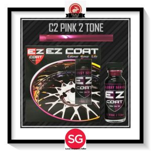 EZ Coat Pnik-Red 2 Tone DIY COLOR Car Rim Chrome Part