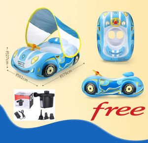 Phao Bơi Xe Ô Tô Có Mái Che Cho Bé Yêu SwimBoBo Sports Car Cover 🔰Phụ Kiện Thuận Lợi🔰