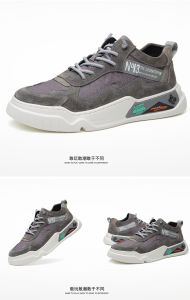 Luckyfanstore Sepatu Sneakers Pria Import Premium Casual ROBO Coklat/Sepatu Pria Keren Terbaru 2021