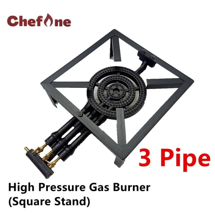 ChefOne C40SQ C50SQ Cast Iron Low Pressure Gas Burner 3 Pipe 4 Pipe