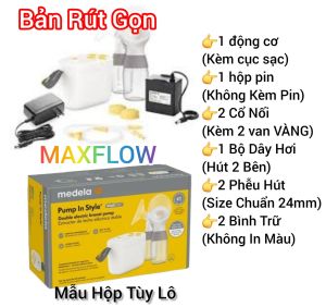 (BH 1 NĂM) Máy hút sữa điện đôi MEDELA Pump In Style MAXFLOW (Bản Đầy Đủ& Bản Rút Gọn)