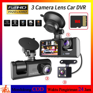 Carstorm 3 Lens Car DVR Dash Cam HD 1080P: Kamera Dash Cam Berkualitas Tinggi