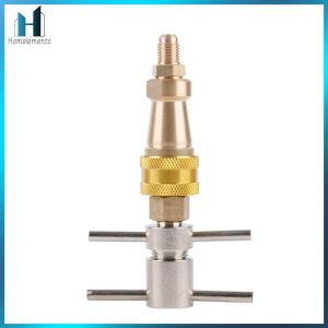 【Homelements】 1/4 Inch Fridge Quick Coupling Metal Quick Connector for Refrigerators and Cleaning Applications