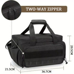 14-inch large-capacity tactical tool bag durable storage bag with shoulder strap and multi-functional design