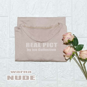 Manset Cewek Lengan Panjang Kaos Manset Wanita Bahan Adem Baju Oblong Dalaman Daleman Baju Manset