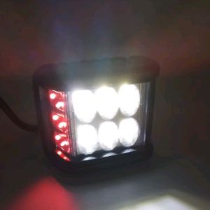 LAMPU TEMBAK SOROT LED CWL MINI 6MATA + STROBO/LAMPU BISA KEDIP KIRI-KANAN MERAH-MERAH