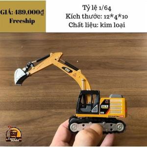 Mô hình Xe máy xúc mini điều khiển 1/64