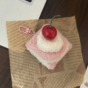 Cute Plush Dessert Bag Pendant Burger Sandwich Key Chain Delicious Cake Food Keychain Pendant