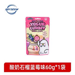 【Huadong Store】韩国进口食品涞可 混合糖果酸奶芒果苹果石榴蓝莓味qq橡皮软糖ลูกอมคละรส-60g