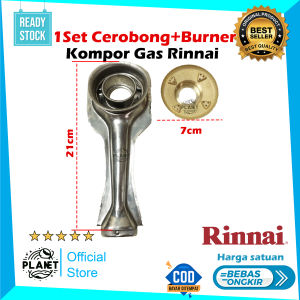 1Set Cerobong + Burner Original Kompor Gas Rinnai RI 511 C / RI 511 E / RI 514 E / RI 522 C / RI 522 CE / RI 522 E / RI 522 ET / RI 602 E