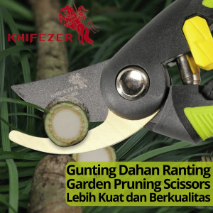 (TREENDY) KNIFEZER Gunting Dahan Ranting Buah Alat Potong Taman Multifungsi Garden Pruning Scissors