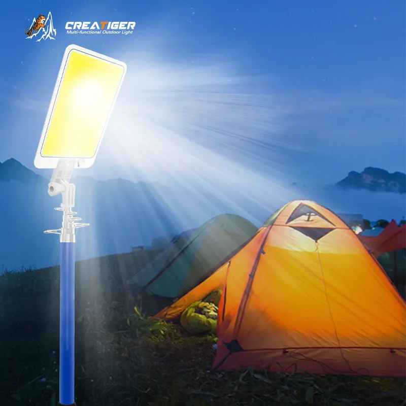 LED Camping Light Telescopic Fishing Rod Lamp for Outdoor Fishing