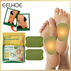 Eelhoe Wormwood Foot Patch Herbal Foot Care Sticker Detox Patches Body Toxins Wormwood Artemisia Argyi Pads Feet Slimming Cleansing Beauty Health Relieve Stress Natural Herbal Detox Feet Pads Toxins Cleansing Foot Care Products