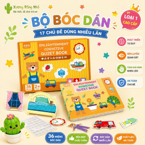 Học Liệu Montessori 17 Chủ Đề Đồ Chơi Giáo Dục Sớm Cho Bé Bảng Bận Rộn Quiet Book Bóc Dán Cho Bé