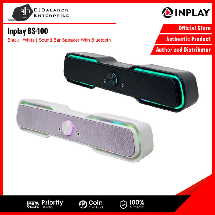 Inplay BS-100 Black | White Sound Bar Speaker With Bluetooth EJDalanon ...