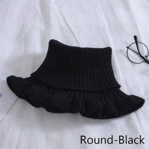 Knitted Fake Collar Scarf Women Warm Turtleneck Detachable False Collar Winter Windproof Scarf With Wooden Ears Warm Knitted Collar Women Turtleneck Knitted False Fake Women Turtleneck Knitted Fake Detachable Winter Windproof Scarf Wrap