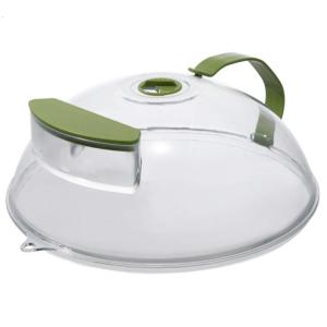 Clear Microwave Splatter Cover Guard Lid Adjustable Steaming Vent Plates Cover Microwave Oven Plates Cover