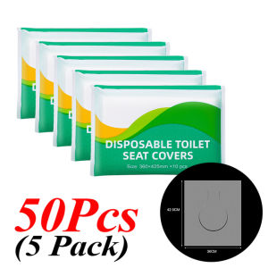 50/30/10pcs Disposable Toilet Seat Cover Flushable Toilet Paper Mat for Travel Camping Hotel Bathroom