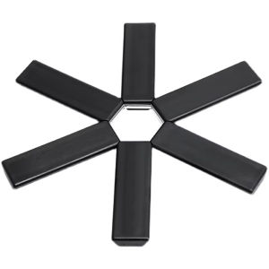 KEBETEME 4PCS Non-slip Folding Dining Table Mat Dish Placemat Coaster Heat Resistant Cushion Pad for Pan Dish Kitchen Bowl Pot Mat Holder