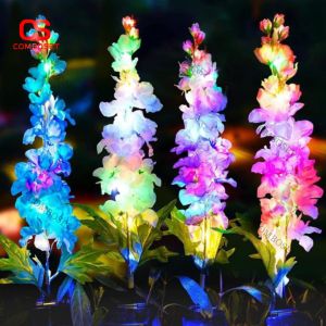 Combo 10 Đèn NLMT Hoa Phi Yến Trang Trí Sân Vườn Ánh Sáng Đa Sắc