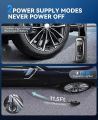Tire Inflator Portable Air Compressor, Faster Inflation Cordless Car Air Pump with Tire Pressure Gauge, One Click Smart Air Pump Tire Inflator, 150PSI Air Compressor Motorcycle for Car, Bicycle, Ball. 
