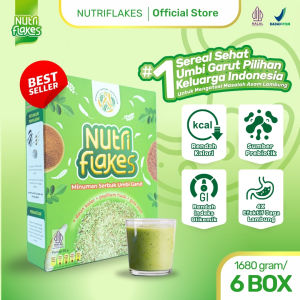 Nutriflakes Sereal Umbi Garut Asam Lambung Original 6 Box