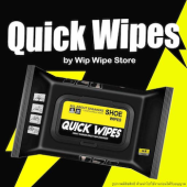 Quick Wipes ของแท้ ล็อตใหม่ แผ่นเช็ดรองเท้า ผ้าเช็ดทำความสะอาดรองเท้า ผ้าเปียกเช็ดรองเท้า ทำความสะอาดรองเท้า แบบบางจุด
