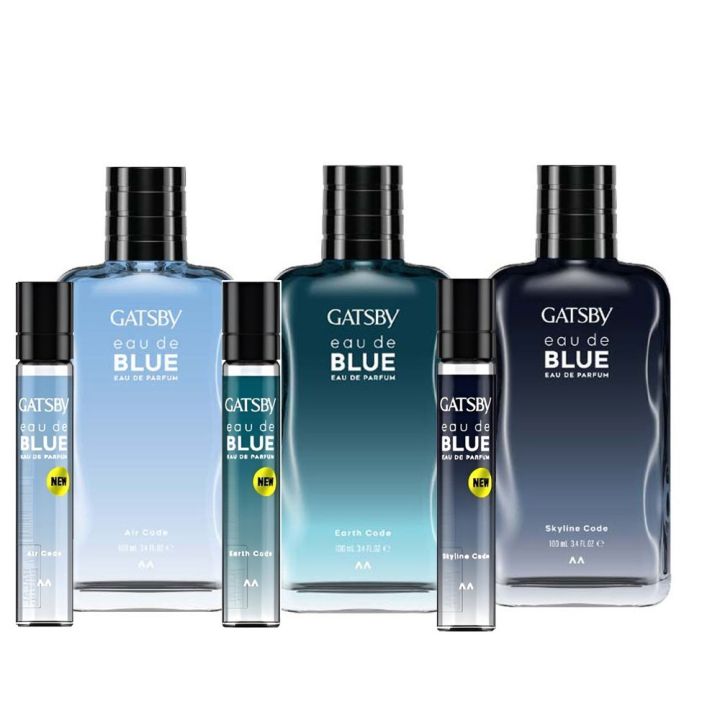GATSBY Eau De Parfum 100ML | Minyak Wangi EDP Blue Bold Code | Parfume Pria By LIONA