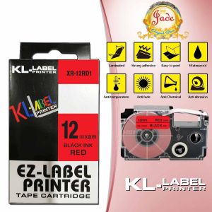 EZ Label Tape printer Casio / Tape Label it Cartridge Tinta KL-Label K-Label B-Label Catridge Compatible XR-9X XR-9WE XR-9RD XR-9BU XR-9YW XR-9GN XR-12 XR-18 9mm 12mm Printer Casio KL series New