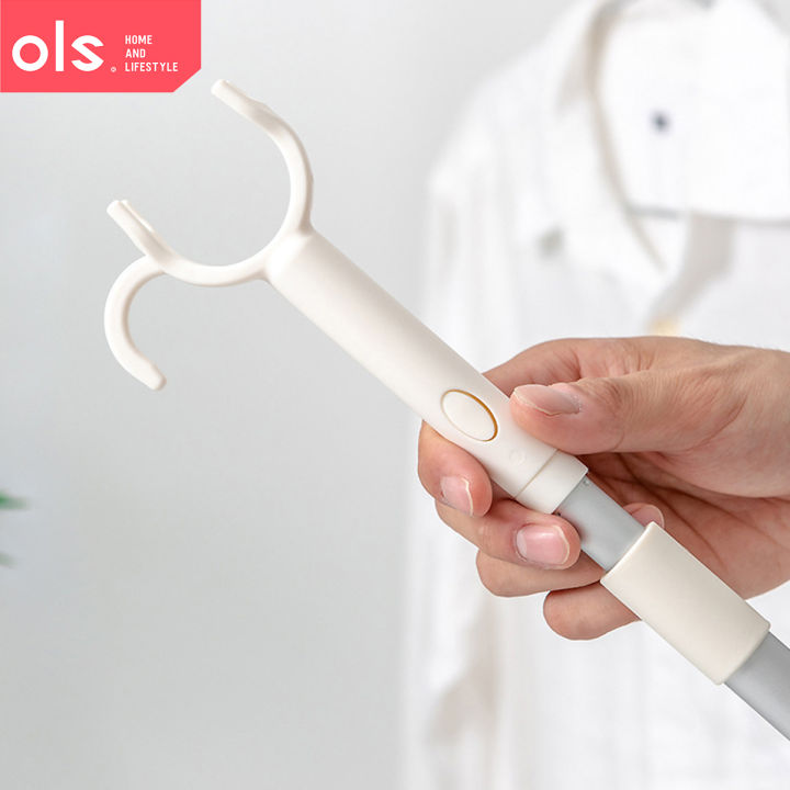 OLS Retractable Reach Sticks Cabinet Pole Adjustable Clothesline Pole ...
