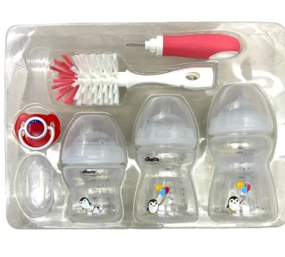 NEW ARRIVAL HIGH QUALITY CHIOCO CLOSER TOO NATURE BABY FEEDING BOTTLE 7PCS SET