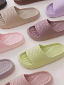 New Summer Simple Couple Home Bathroom Bath Slippers For Men And Women All-Season EVA Non-Slip Sandals