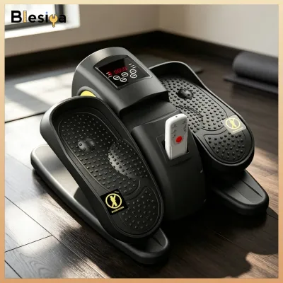 Blesiya Compact Electric Elliptical Leg Exerciser Quiet Elliptical Exercise Machine with Handheld Controller Control Adjustable Seated Pedal Exerciser with Handheld Controller Control Automatic for Rehabilitation