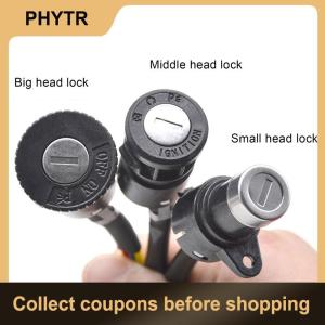 【PHYTR】 Ignition Switch Key Power Lock Universal Electric Bicycle Biking Portable Dustproof Cycling Parts for Electric Scooter