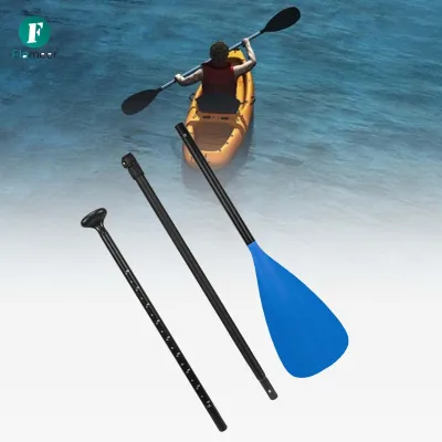 Flameer Kayak Paddles Durable Portable Aluminum Shaft Boat Paddle Rafting Accessory