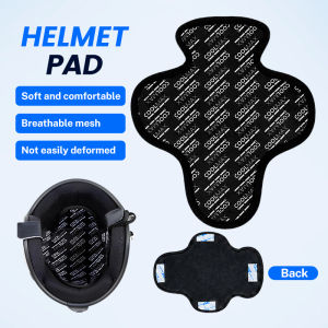 Motorcycle Helmet Padding Sweat Absorbent Anti-Slip Inner Helmet Liner Pad Removable & Washable Pad Pelapik Helmet For All Types Of Helmets 头盔内衬垫