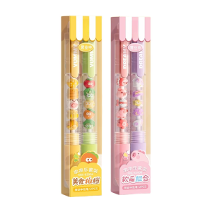 2/4Pcs Novelty Beaded Gel Pen 0.5mm Tip Retractable Gel Pen Quick Drying Gel Pen for Student Adult Writing Journaling