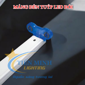 Combo 2 máng đèn tuýp 0.6m & 1m2 đơn/đôi góc xoay 180 độ đui G13 chất liệu nhôm sơn tĩnh điện