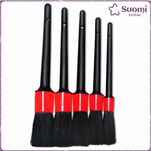 5PCS Car Detailing Brushes Car Wash Slit Brush Clean Seat Detail Brush for Cleaning Car Interior Ext