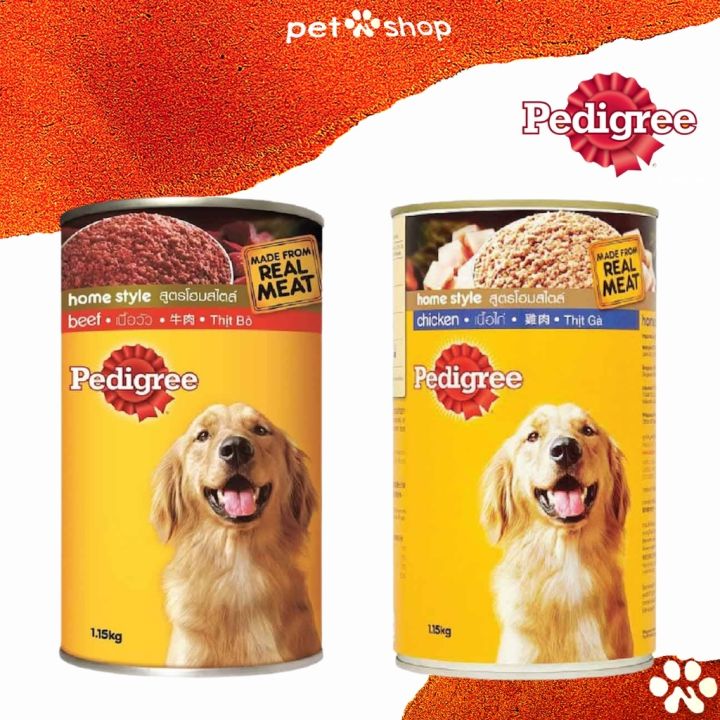 PETT Pedigree Canned Dog Food In can 1.1kg Dog Wet Food | Lazada PH