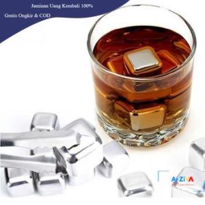 Leeseph Es Batu Reusable Stainless Steel Ice Cube 8 Pcs - W0043 - No Color