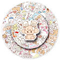 56pcs Japan Cute Mikko Sticker DIY Phone Laptop Guitar Suitcase Diary Skateboard Car Decals KidsToy. 