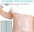 Ostomy Shower Cover Waterproof Ostomy Bag Covers Shower Guard Stoma Shower Shields Colostomy Bathing Bags Shower Protector Adhesive Bandage with Non-Stick Pad for Showering 10"x12" 7Pcs. 