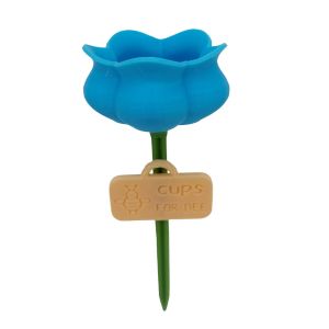 QUA Nhựa Cốc nước Bee Butterfly Hình dạng hoa Đầy màu sắc Trạm tưới nước cho ong Di động Chịu được thời tiết khắc nghiệt Máy cho thú ăn Trang trí sân vườn ngoài trời