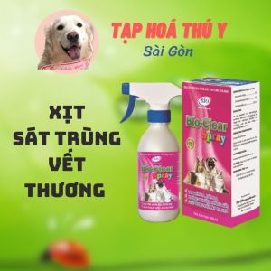 [ 100ml ] BIO CLEAR SPRAY - chai xịt viêm da nấm da cho chó mèo