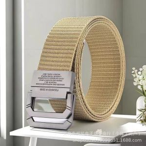 ส่งไวจากไทย/ เข็มขัดผู้ชาย หัวเข็มขัดอัตโนมัติ หัวโลหะผสม สําหรับผู้ชาย ไนล่อน คุณภาพสูง สายรัดกีฬา ลําลอง นักเรียน