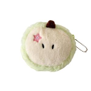 กระเป๋าสตางค์พวงกุญแจนุ่มนิ่มกระเป๋าถือกำมะหยี่น่ารักปลอดภัยรูดซิปปิดสำหรับเด็กผู้ใหญ่กะทัดรัด
