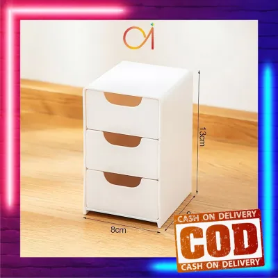 AI-C1398 Kotak Laci Mini Serbaguna / Rak Laci Susun Mini 3 Tingkat Tempat Penyimpanan Drawer Storage